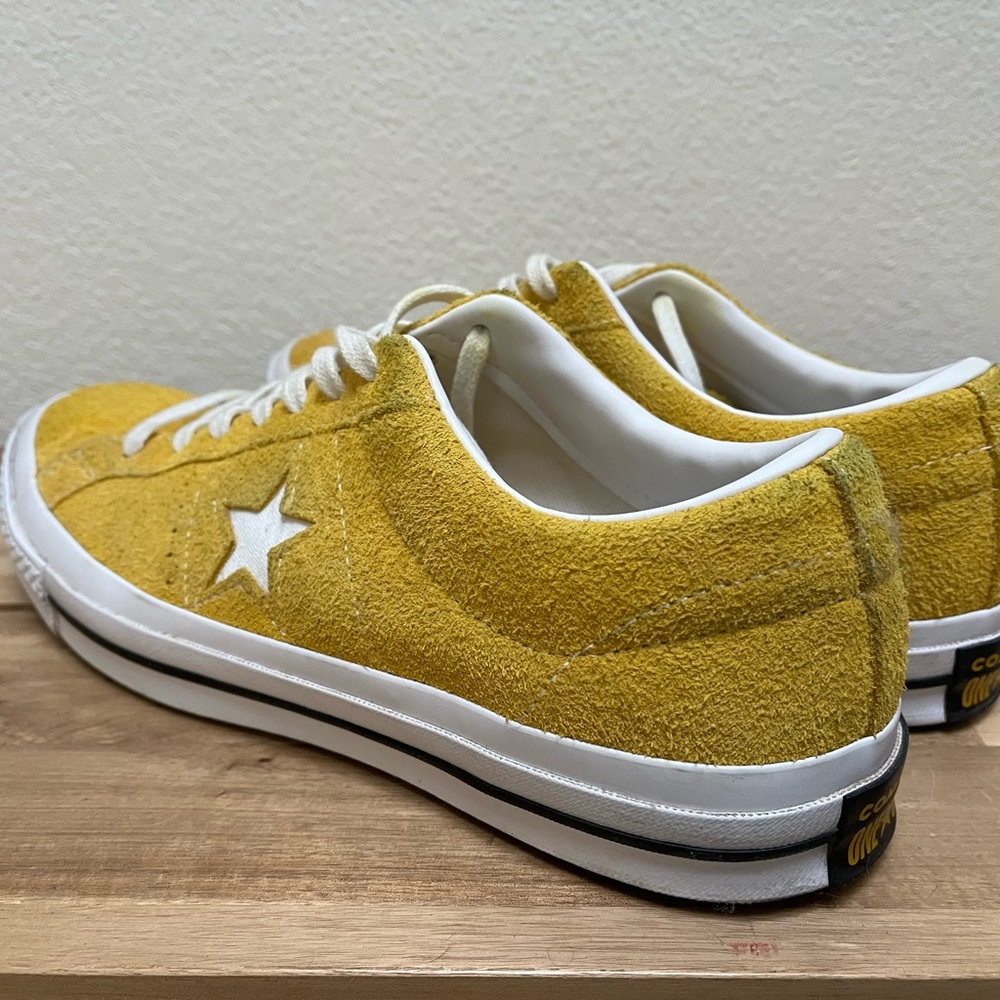 Converse Yellow Suede Sneakers - Picture 5 of 13
